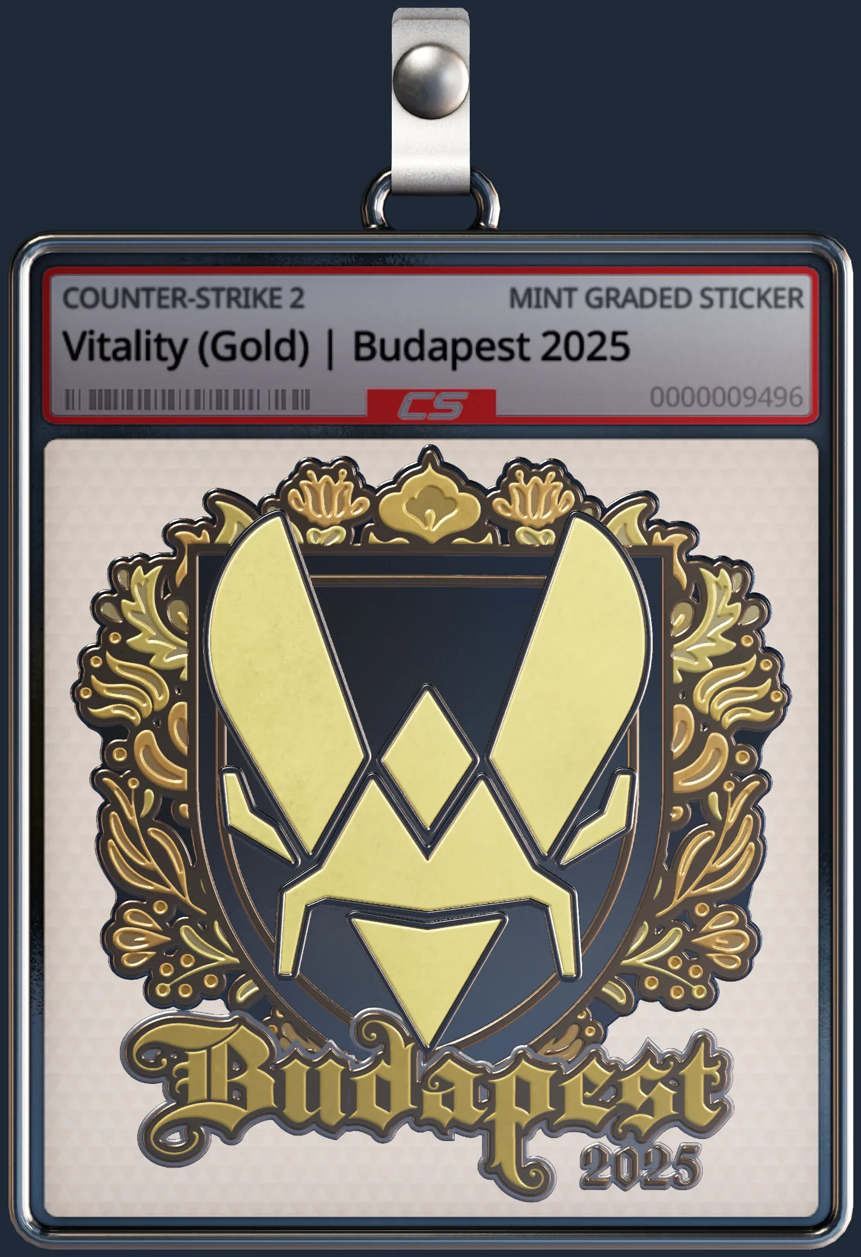 Sticker | Vitality (Gold) | Budapest 2025