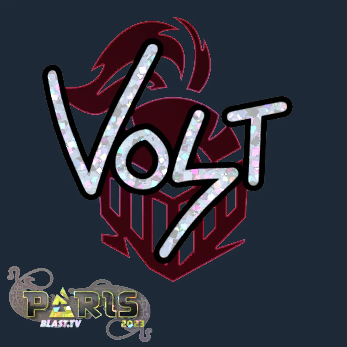 Sticker | volt (Glitter) | Paris 2023
