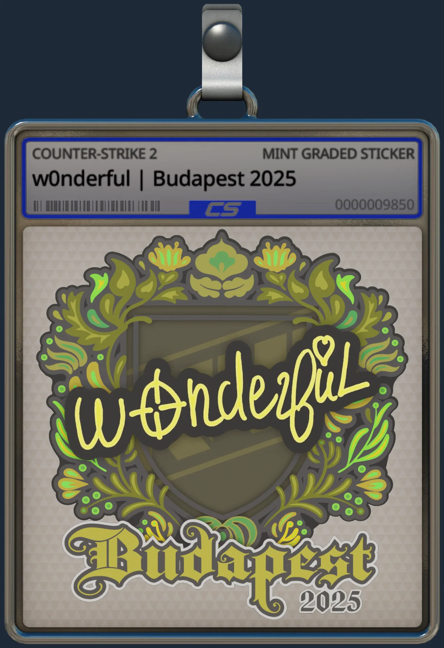 Sticker | w0nderful | Budapest 2025 Sticker | w0nderful | Budapest 2025