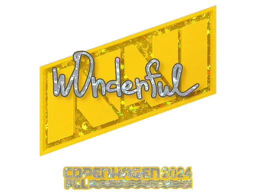 Sticker | w0nderful (Glitter) | Copenhagen 2024