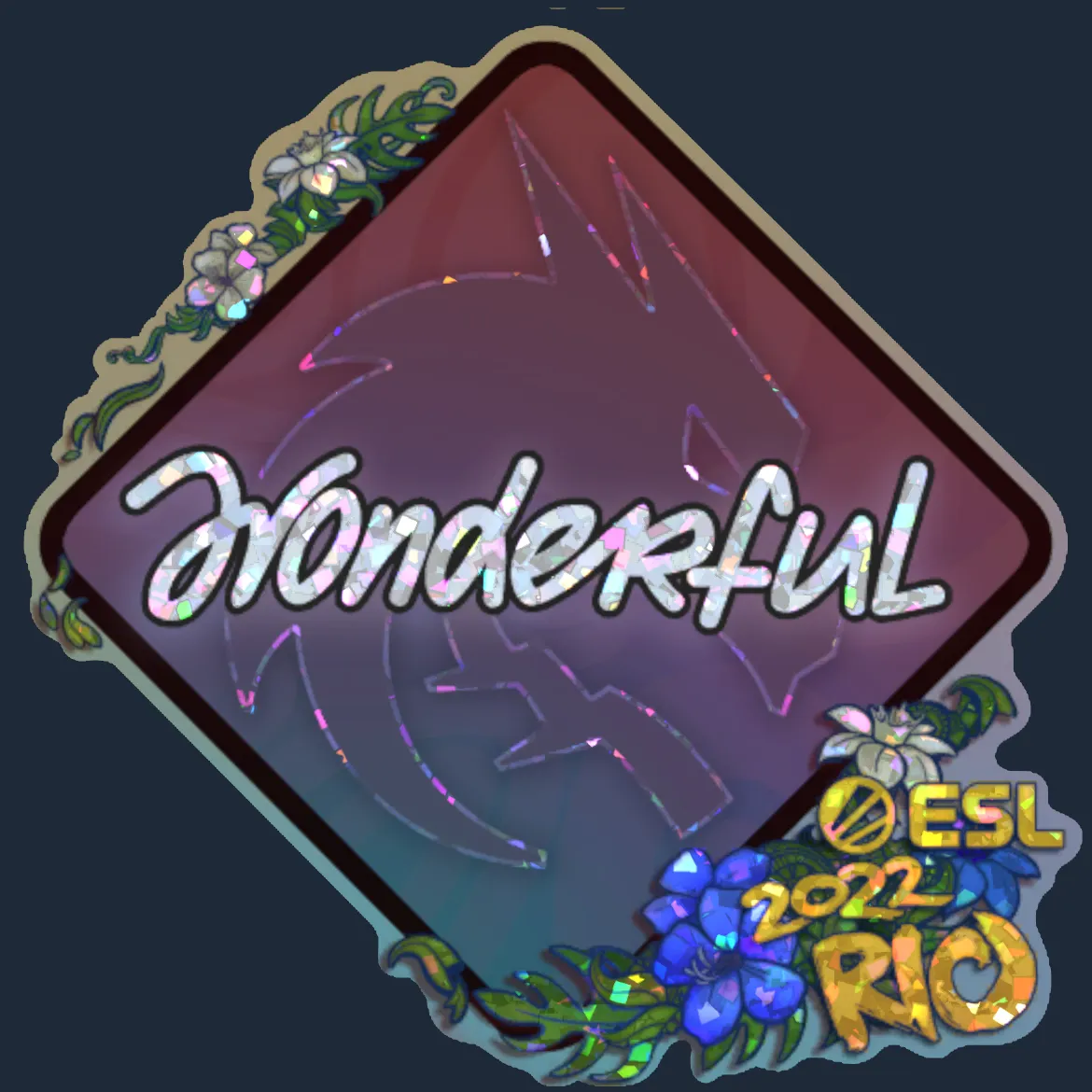 Sticker | w0nderful (Glitter) | Rio 2022