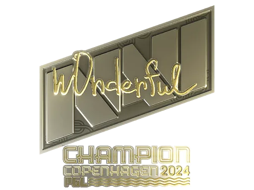 Sticker | w0nderful (Gold, Champion) | Copenhagen 2024