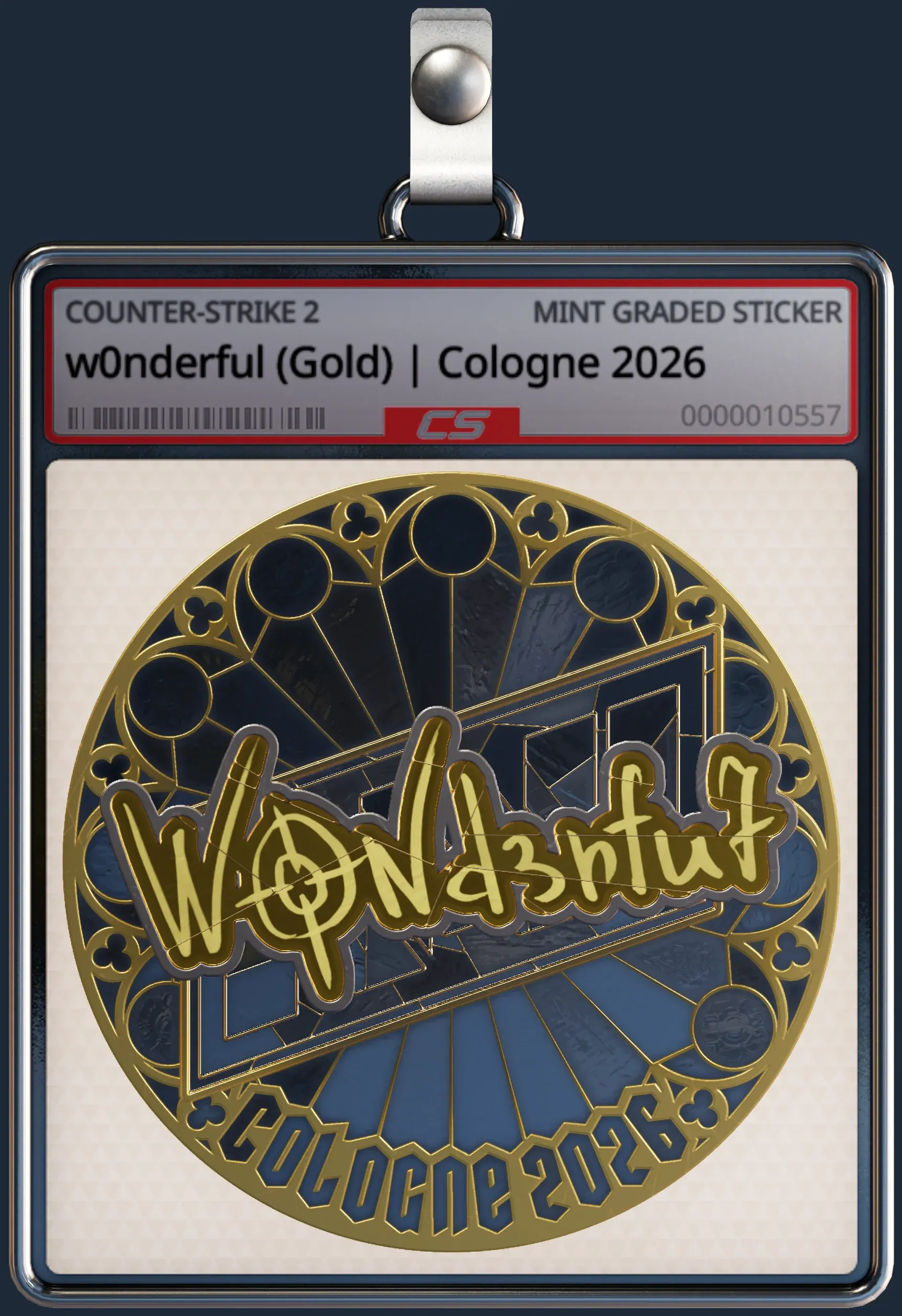 Sticker | w0nderful (Gold) | Cologne 2026 Sticker | w0nderful (Gold) | Cologne 2026