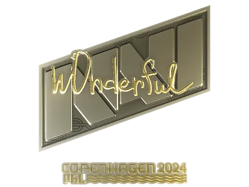 Sticker | w0nderful (Gold) | Copenhagen 2024