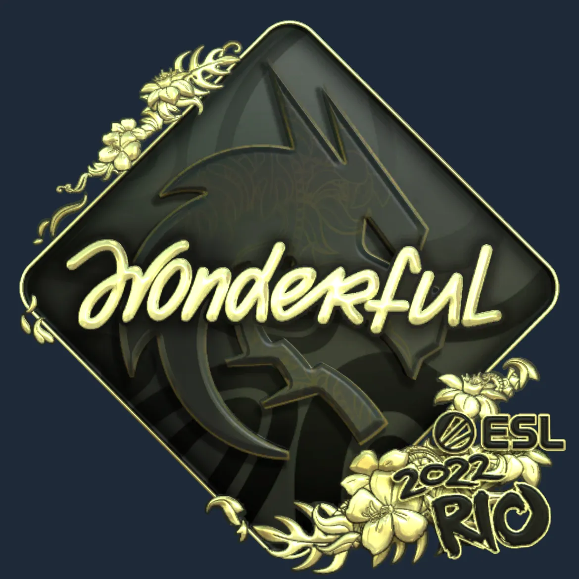 Sticker | w0nderful (Gold) | Rio 2022