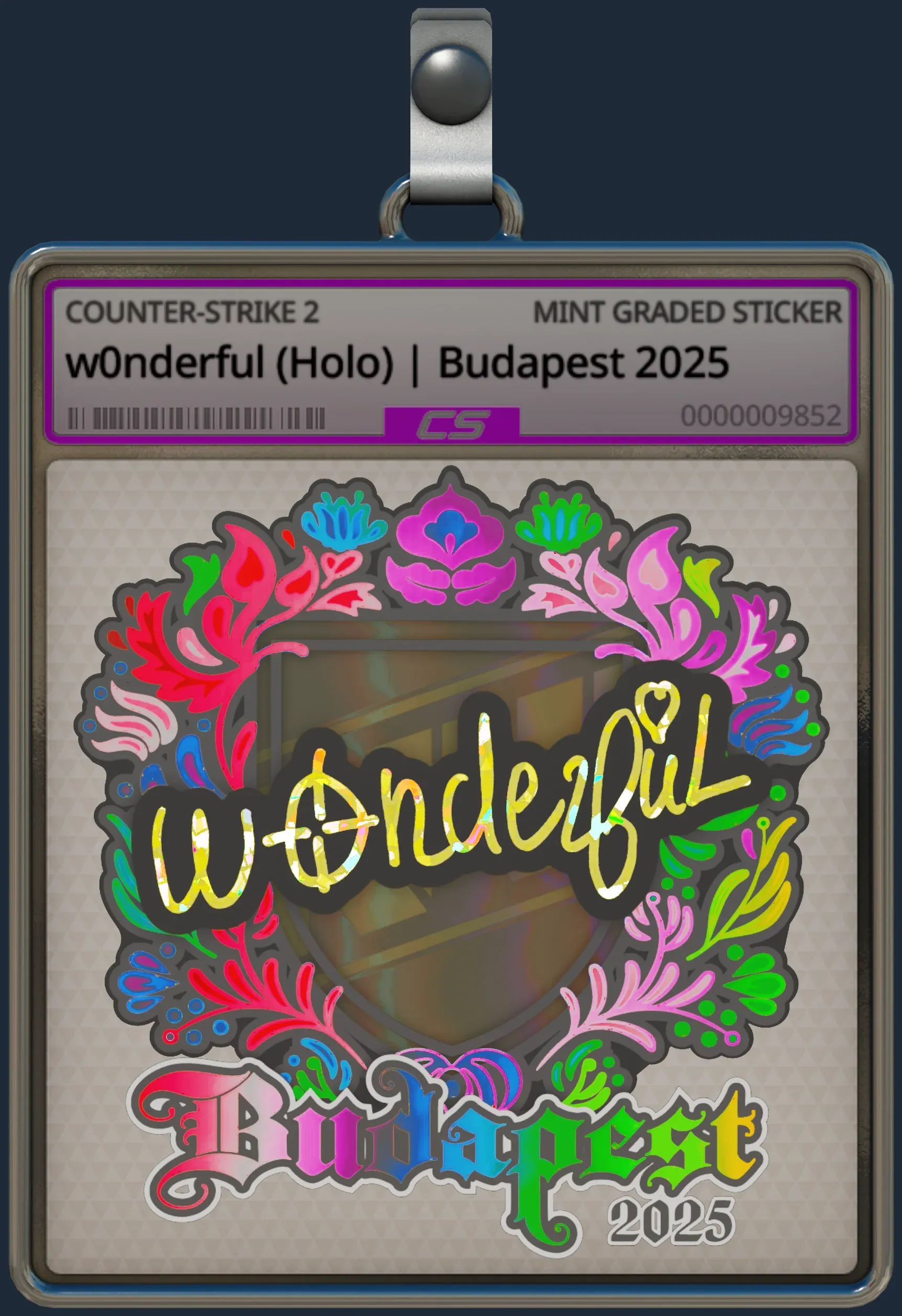 Sticker | w0nderful (Holo) | Budapest 2025