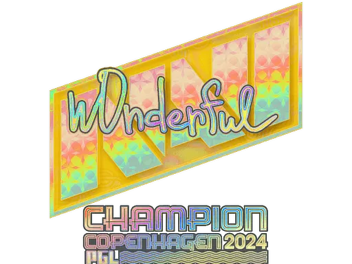 Sticker | w0nderful (Holo, Champion) | Copenhagen 2024