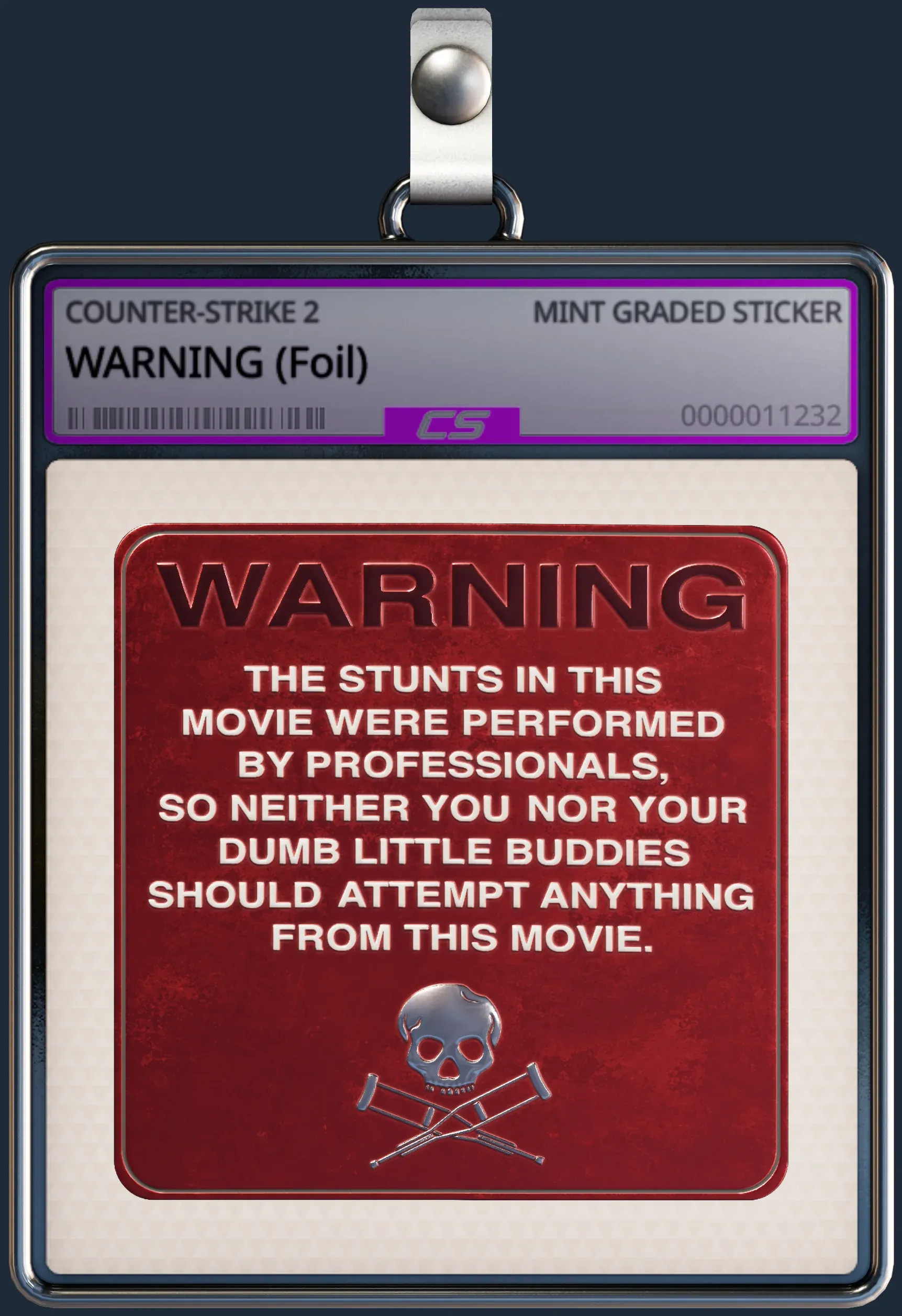 Sticker | WARNING (Foil) Sticker | WARNING (Foil)
