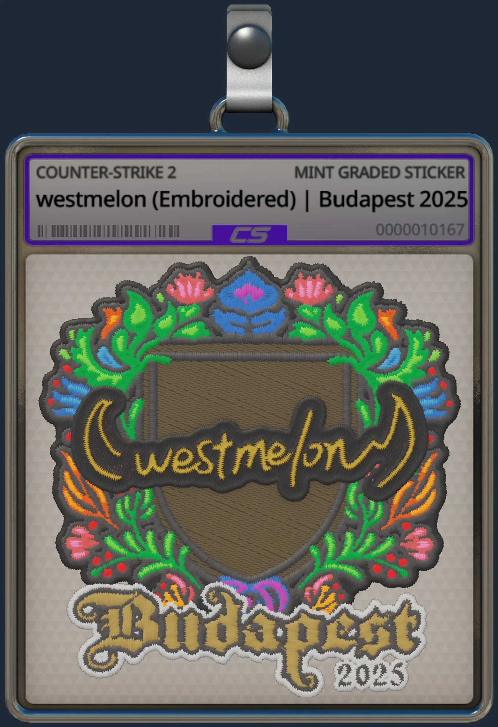Sticker | westmelon (Embroidered) | Budapest 2025
