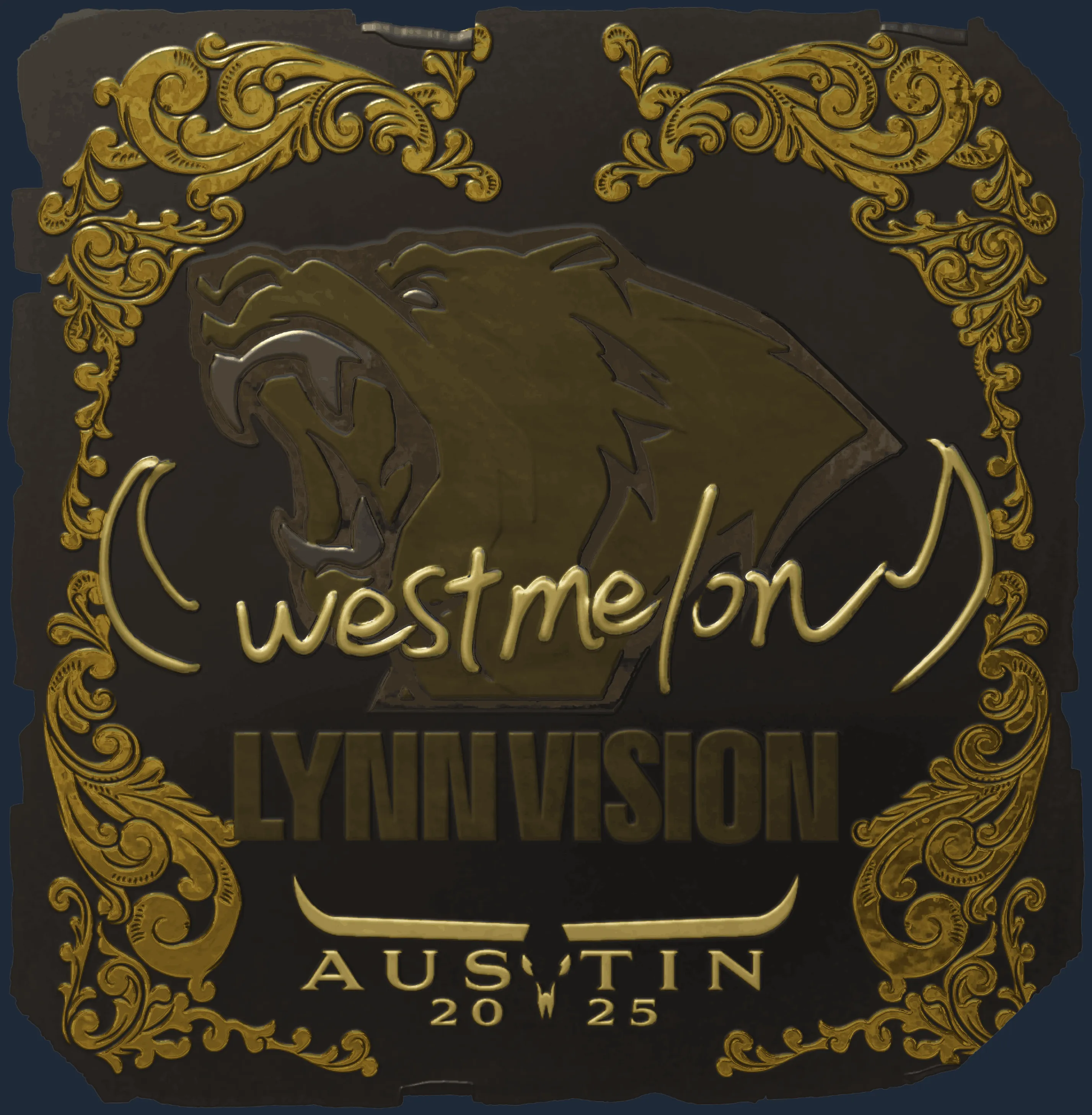 Sticker | westmelon (Gold) | Austin 2025
