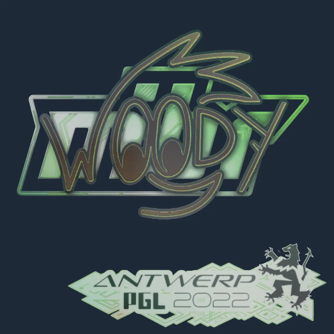 Sticker | WOOD7 (Holo) | Antwerp 2022
