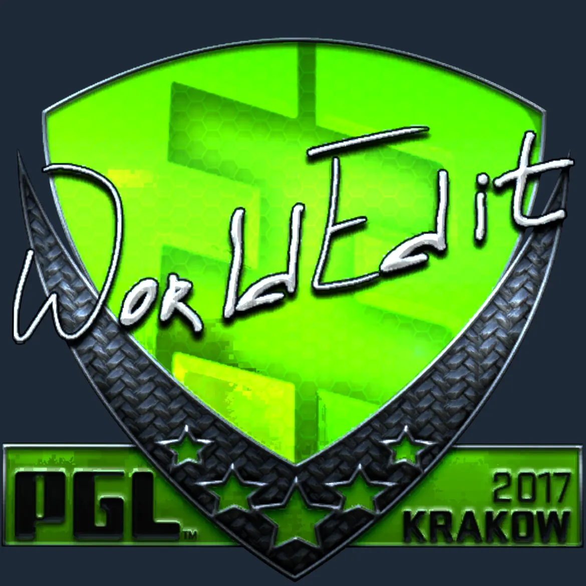 Sticker | WorldEdit (Foil) | Krakow 2017