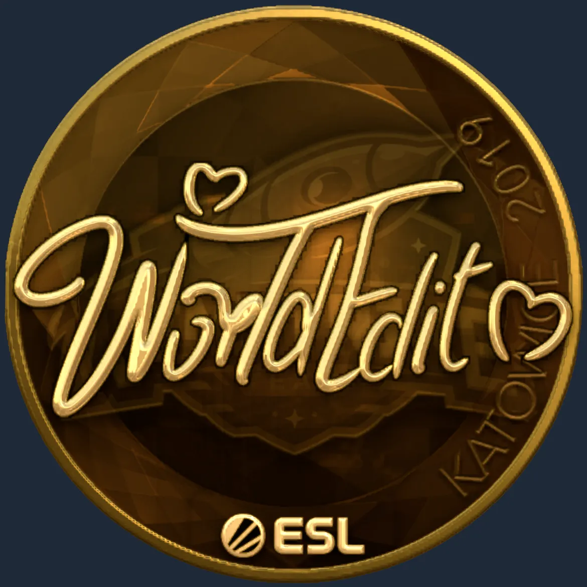 Sticker | WorldEdit (Gold) | Katowice 2019