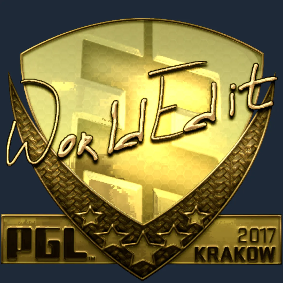 Sticker | WorldEdit (Gold) | Krakow 2017