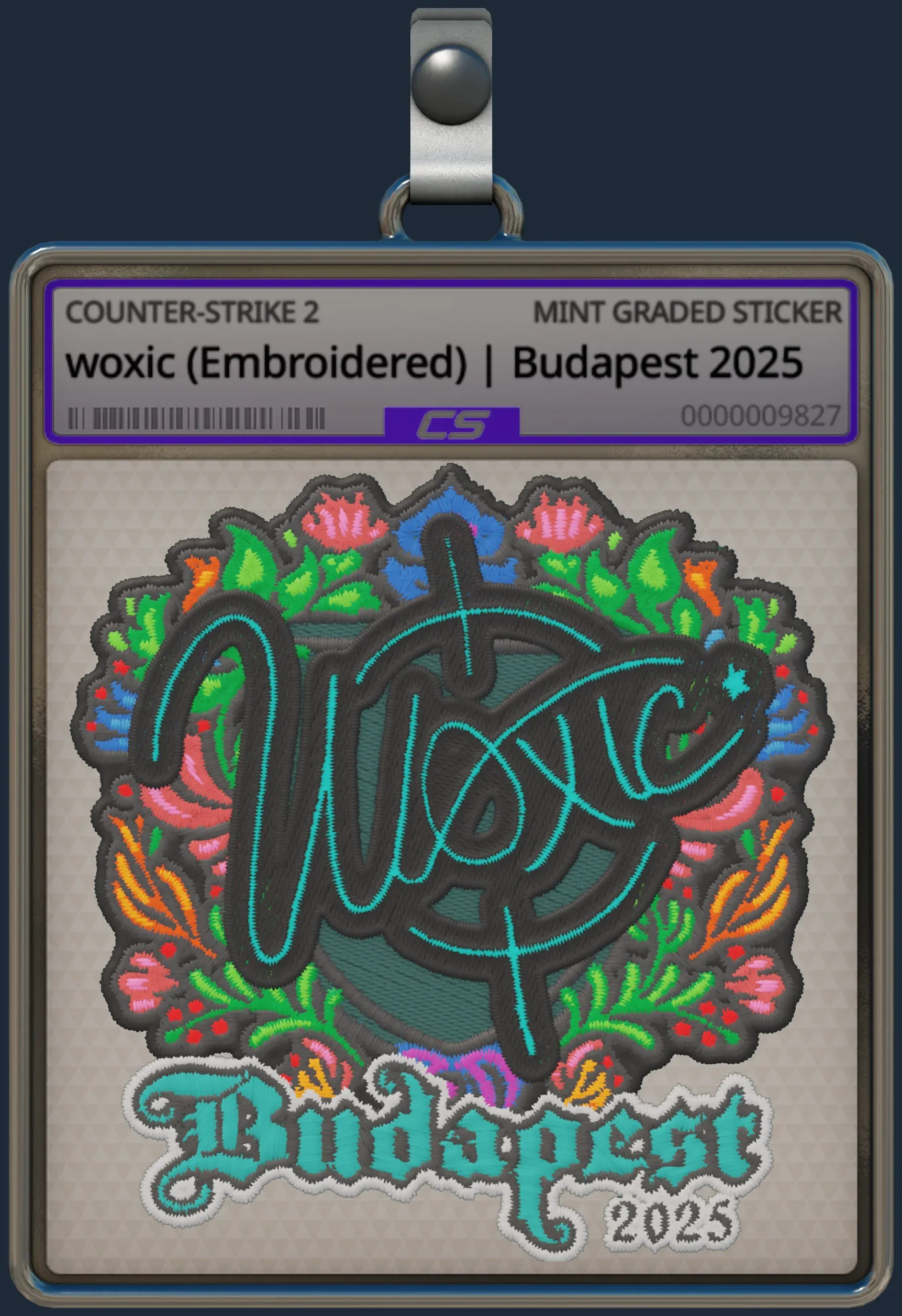 Sticker | woxic (Embroidered) | Budapest 2025