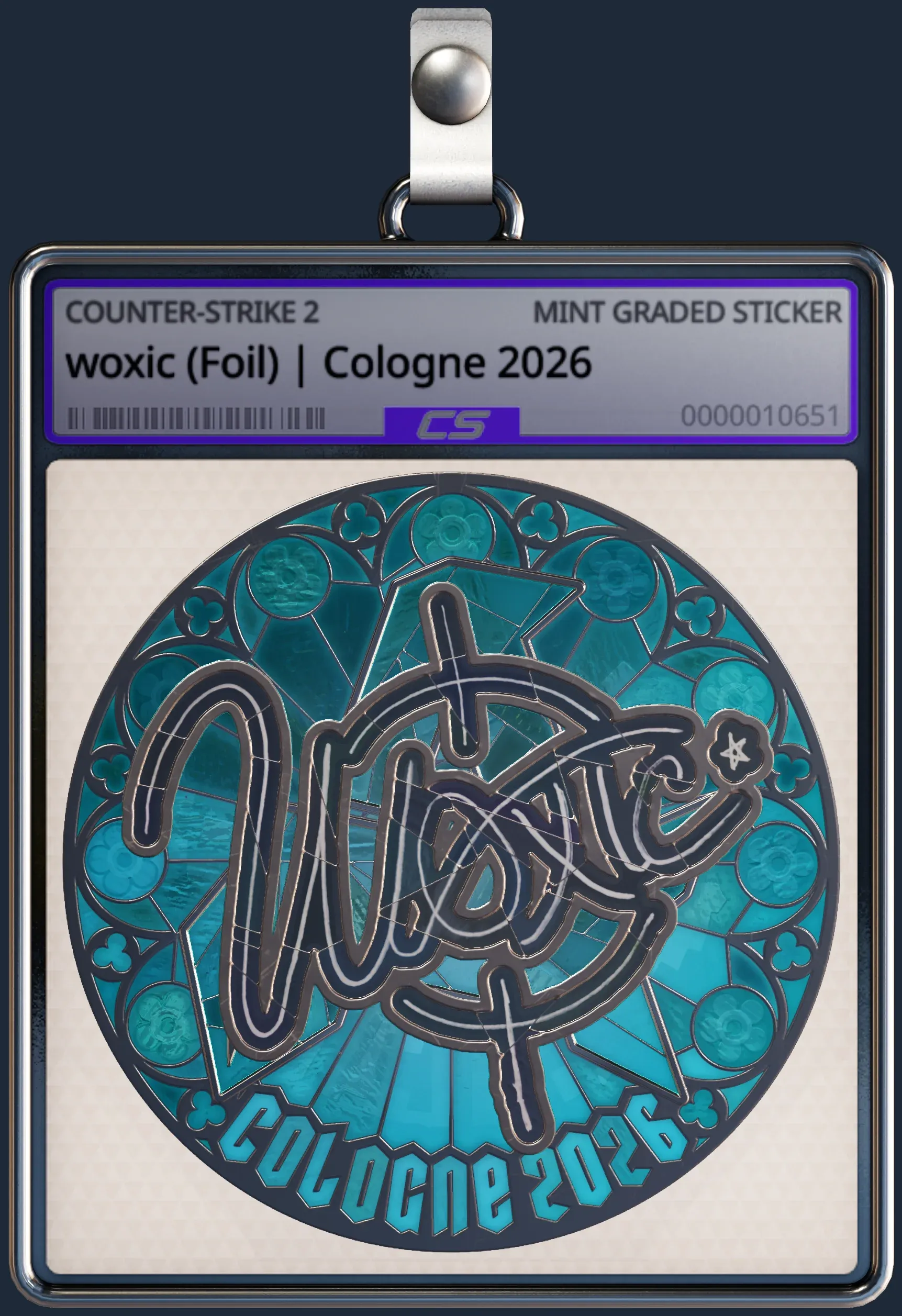Sticker | woxic (Foil) | Cologne 2026 Sticker | woxic (Foil) | Cologne 2026