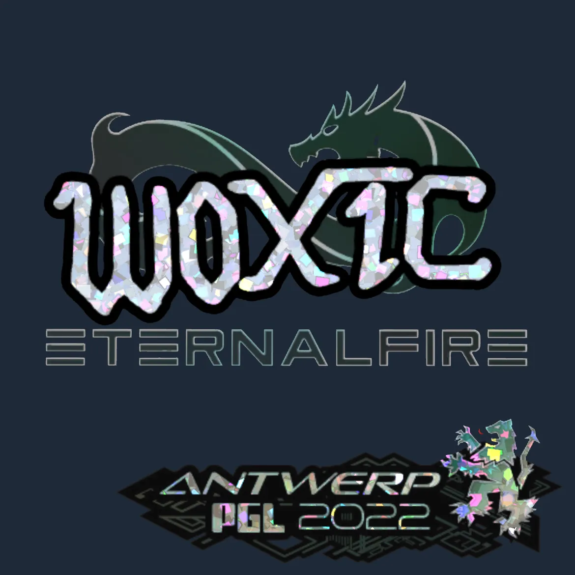 Sticker | woxic (Glitter) | Antwerp 2022
