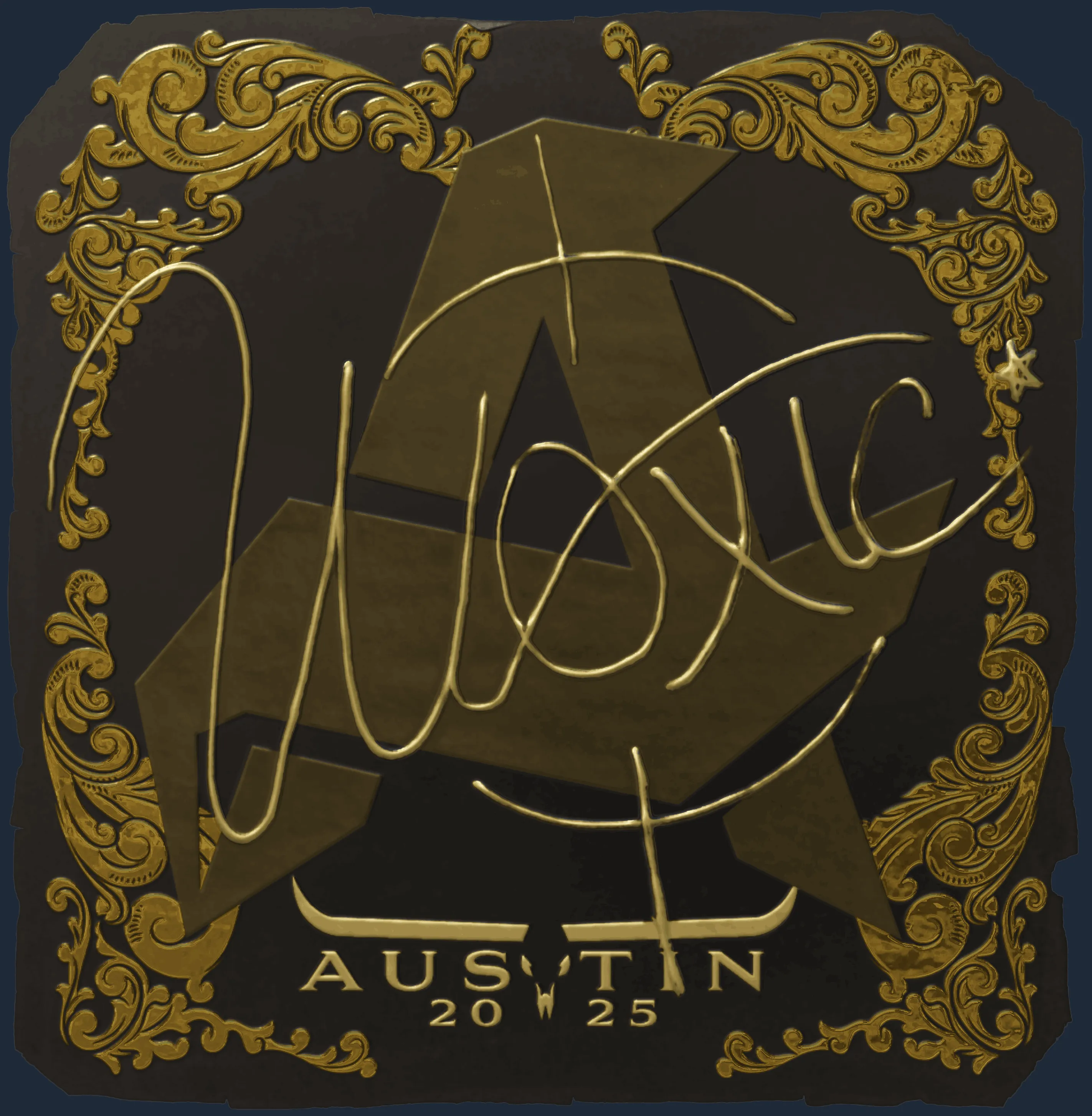 Sticker | woxic (Gold) | Austin 2025