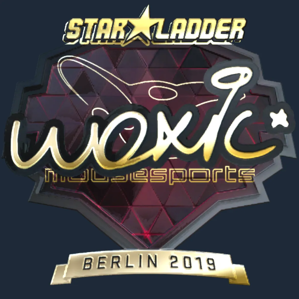 Sticker | woxic (Gold) | Berlin 2019