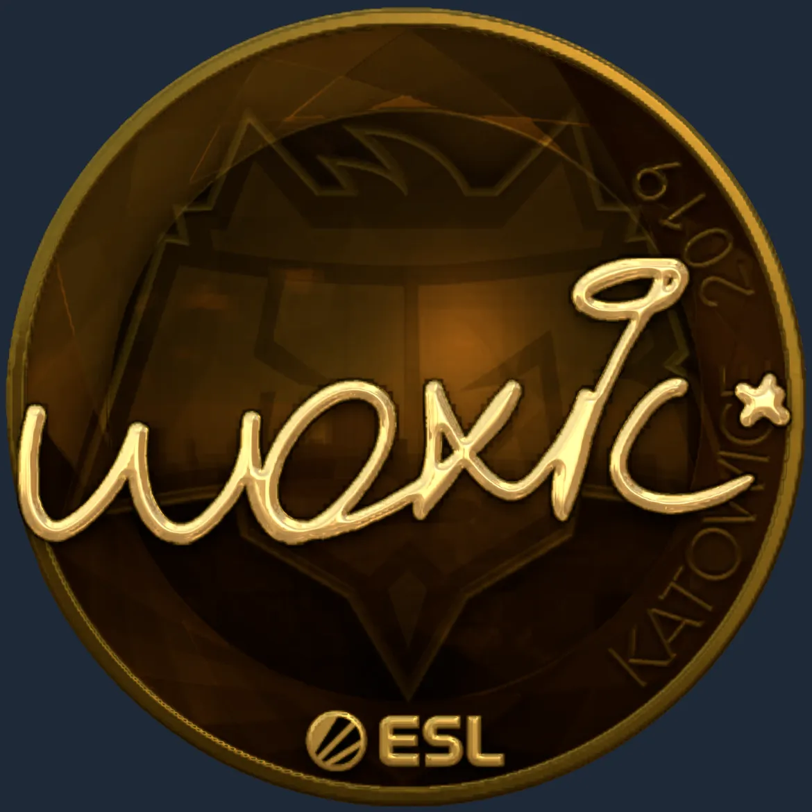 Sticker | woxic (Gold) | Katowice 2019
