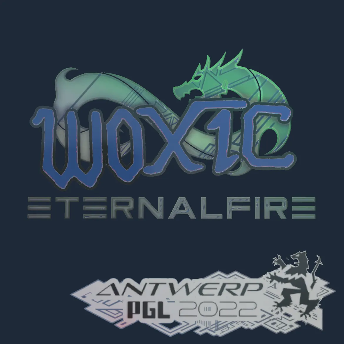 Sticker | woxic (Holo) | Antwerp 2022