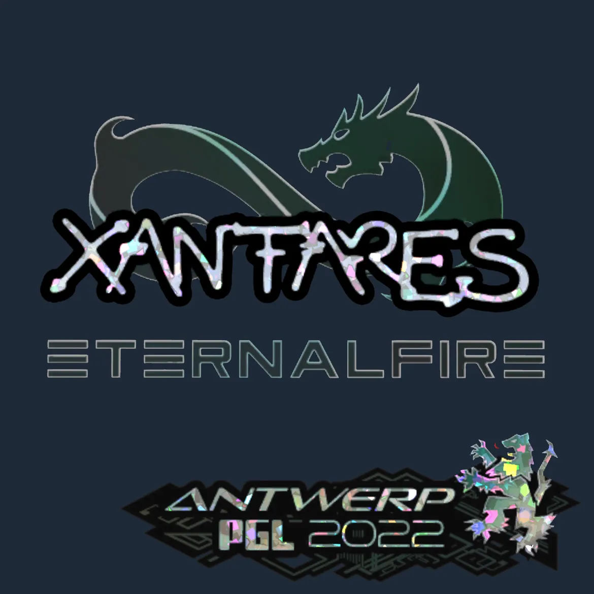 Sticker | XANTARES (Glitter) | Antwerp 2022