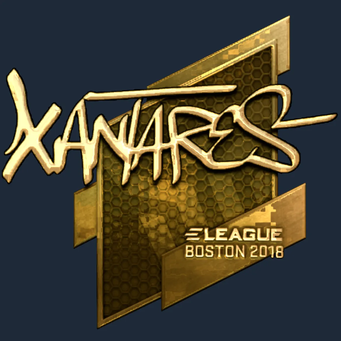 Sticker | XANTARES (Gold) | Boston 2018