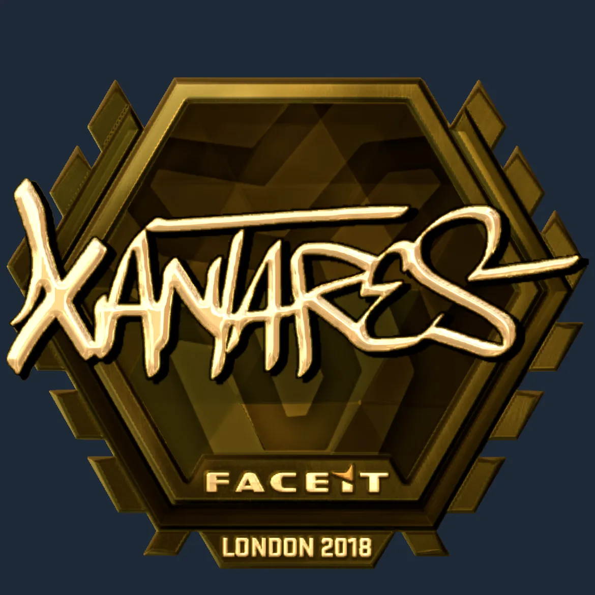 Sticker | XANTARES (Gold) | London 2018