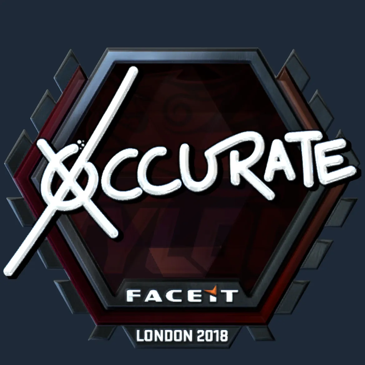 Sticker | xccurate (Foil) | London 2018