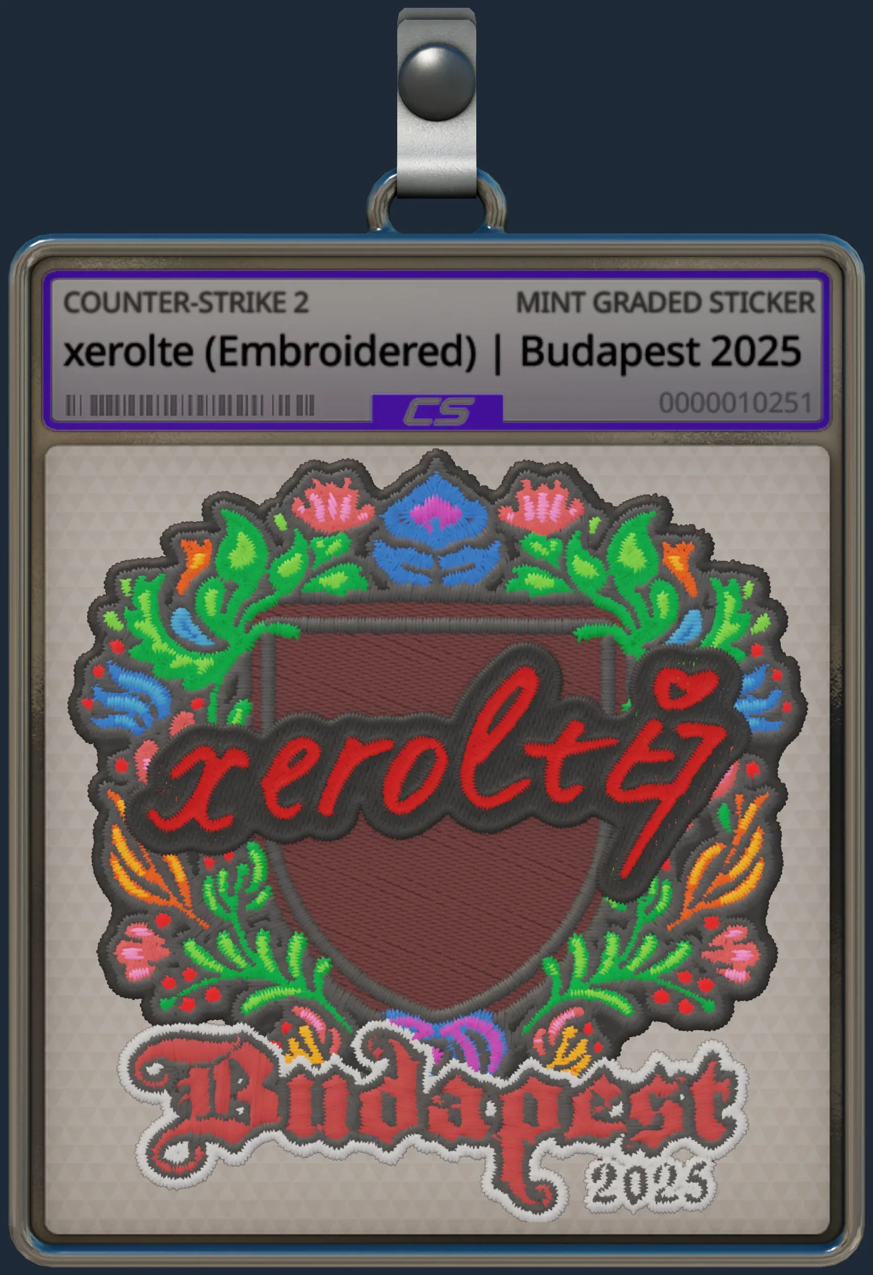 Sticker | xerolte (Embroidered) | Budapest 2025