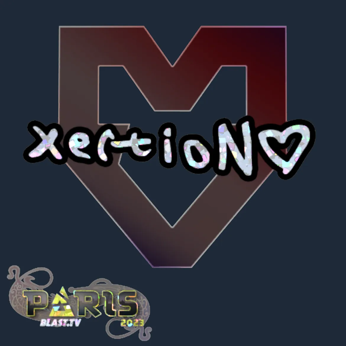 Sticker | xertioN (Glitter) | Paris 2023