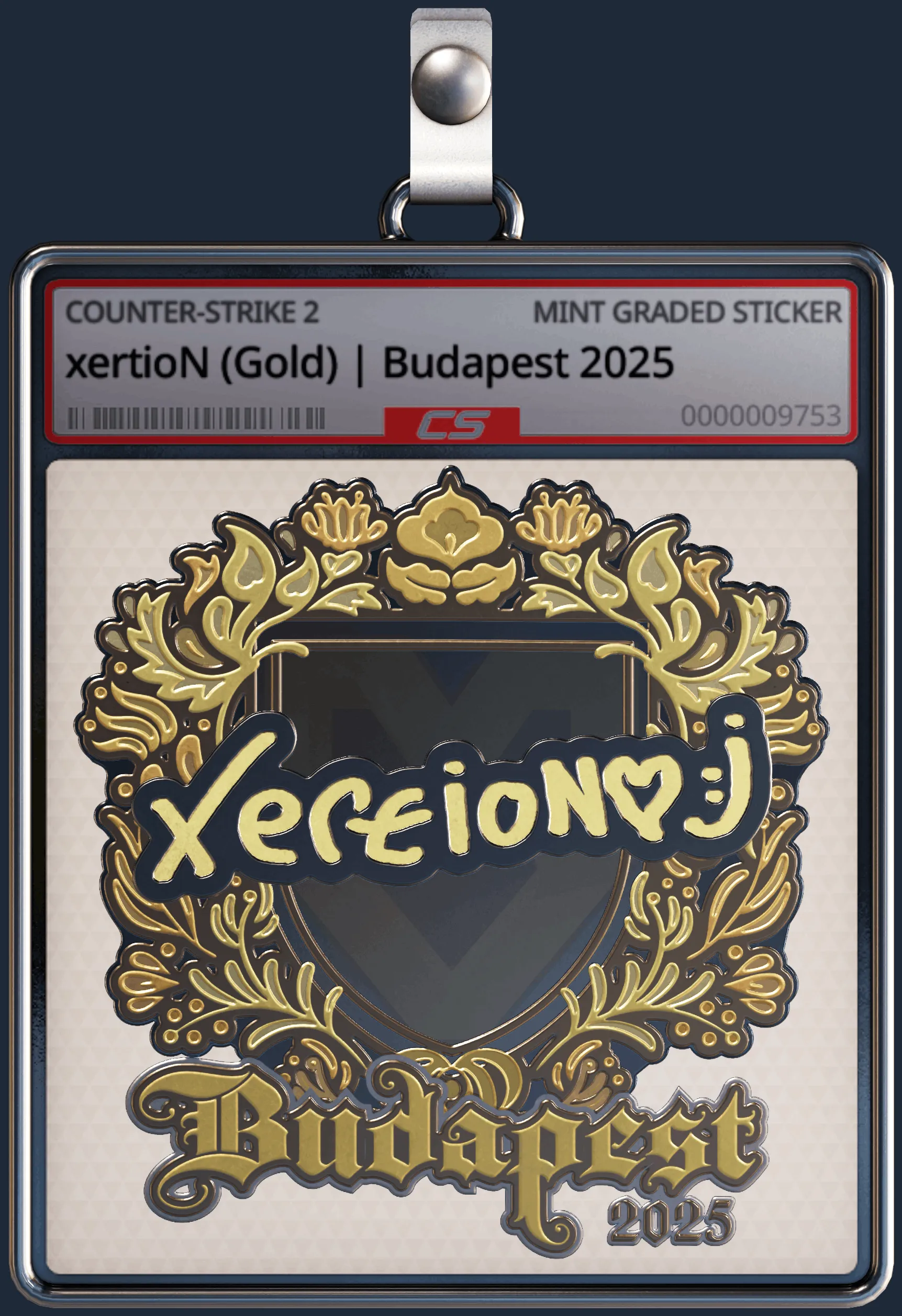 Sticker | xertioN (Gold) | Budapest 2025