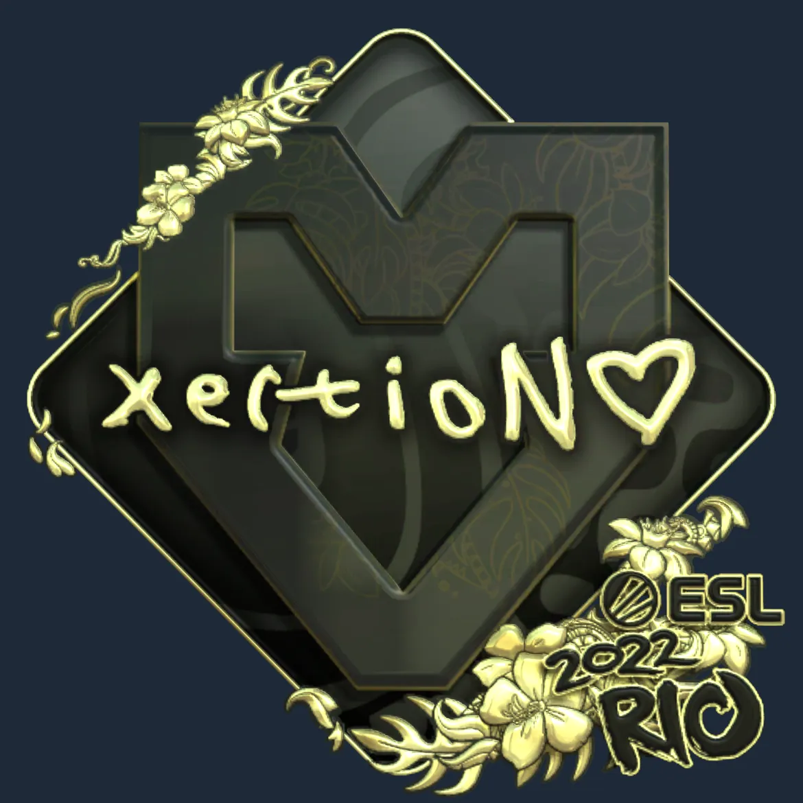 Sticker | xertioN (Gold) | Rio 2022