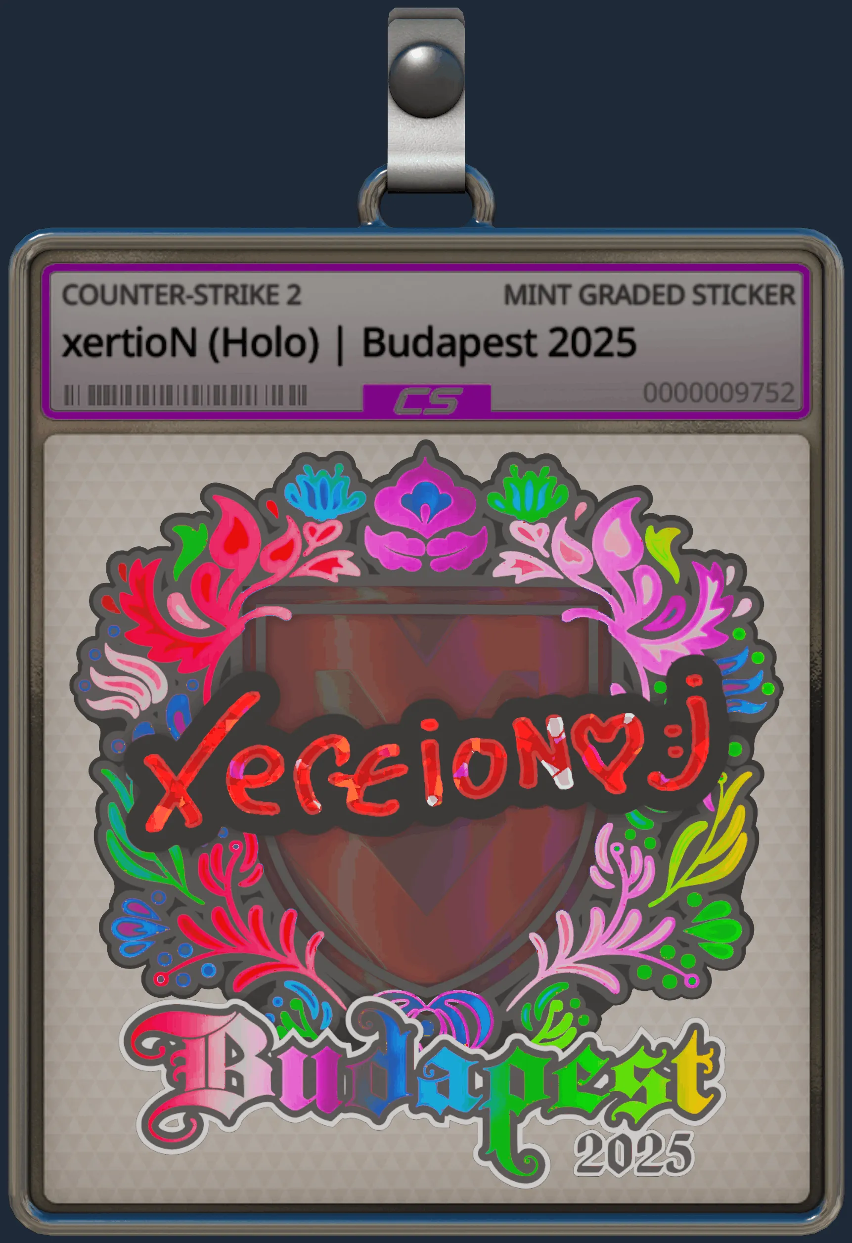 Sticker | xertioN (Holo) | Budapest 2025