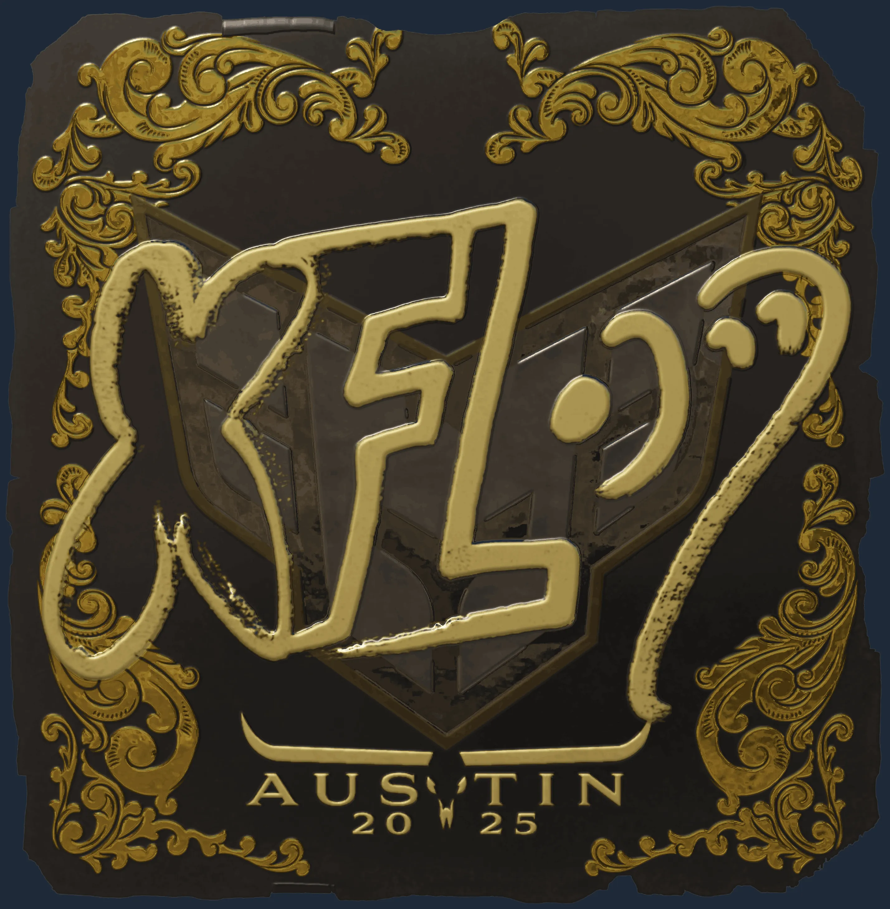 Sticker | xfl0ud (Gold) | Austin 2025