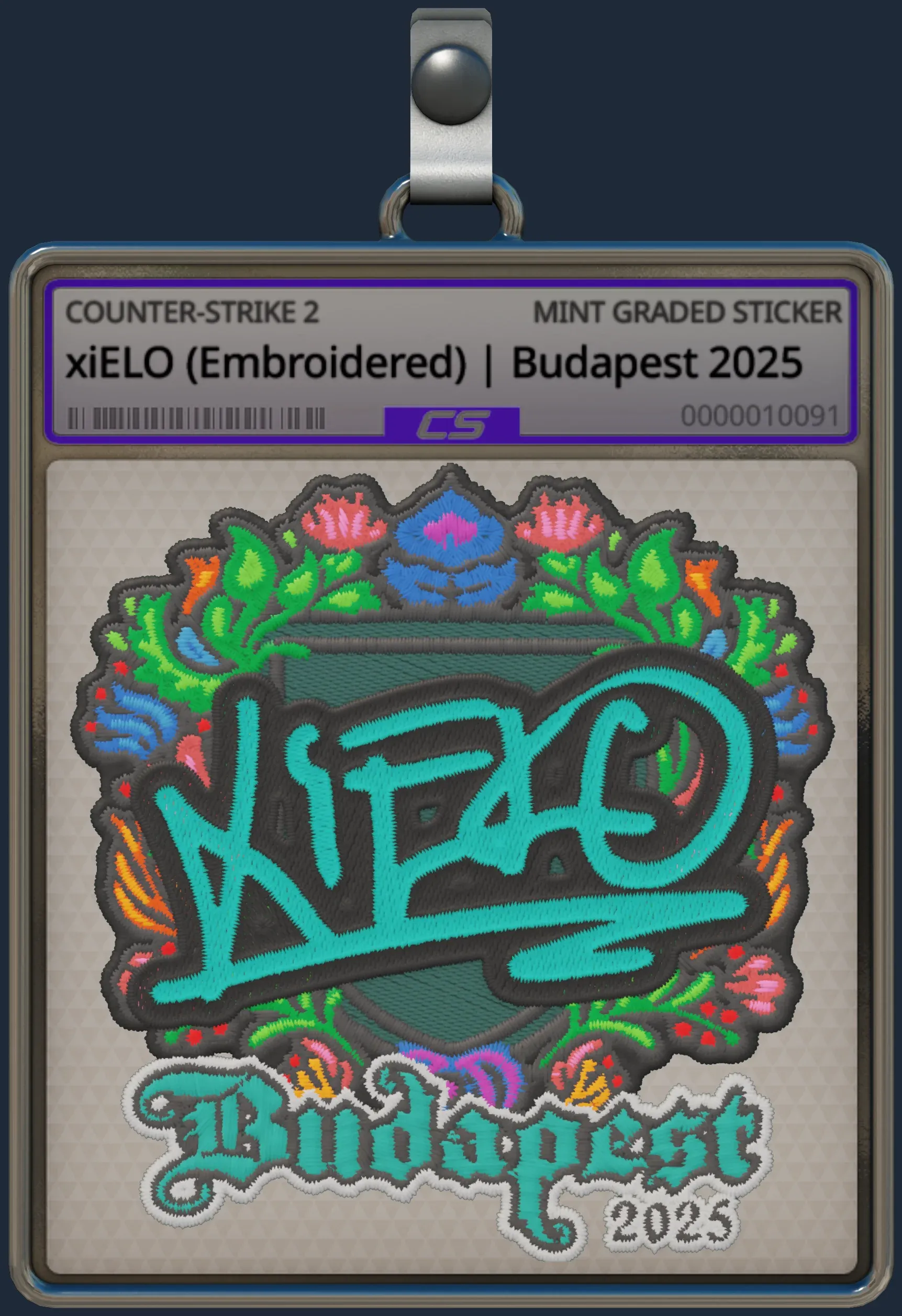 Sticker | xiELO (Embroidered) | Budapest 2025
