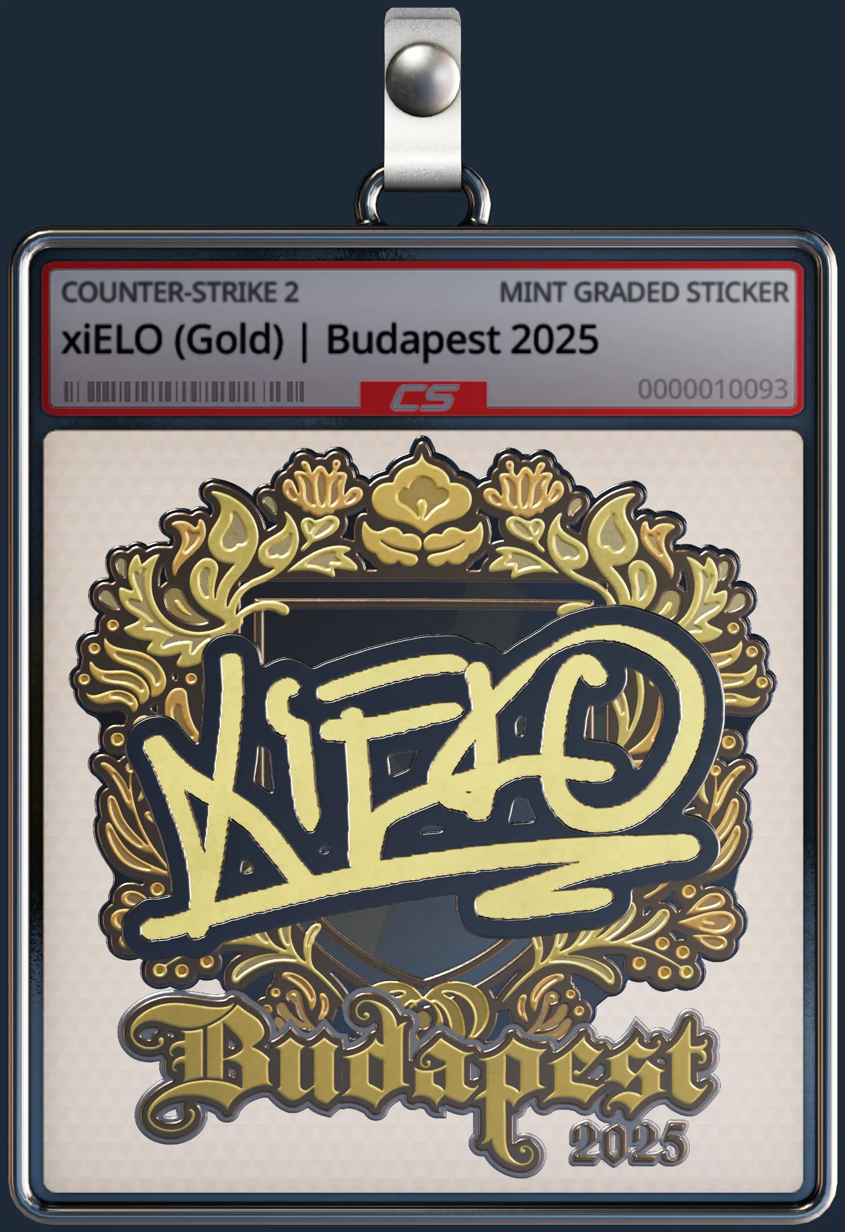 Sticker | xiELO (Gold) | Budapest 2025