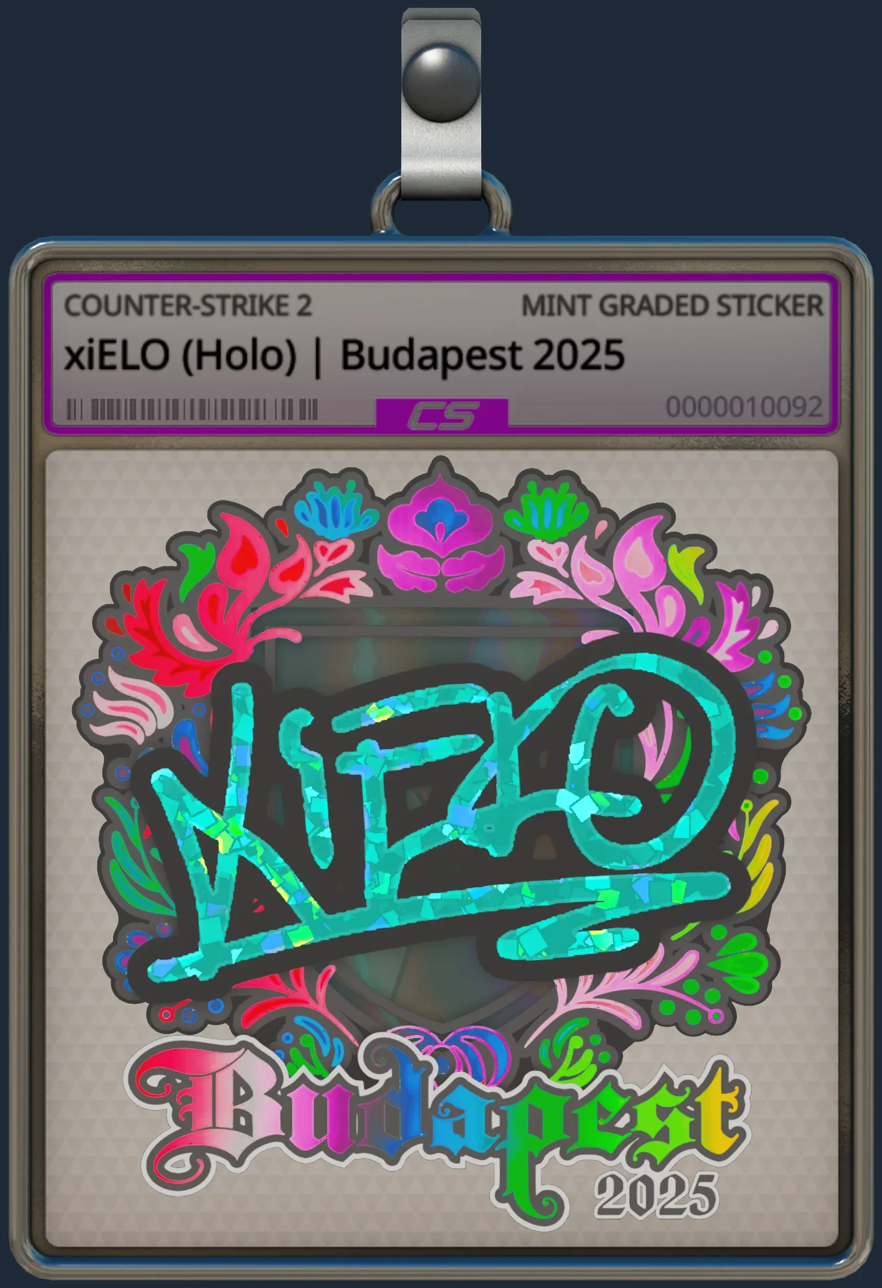 Sticker | xiELO (Holo) | Budapest 2025
