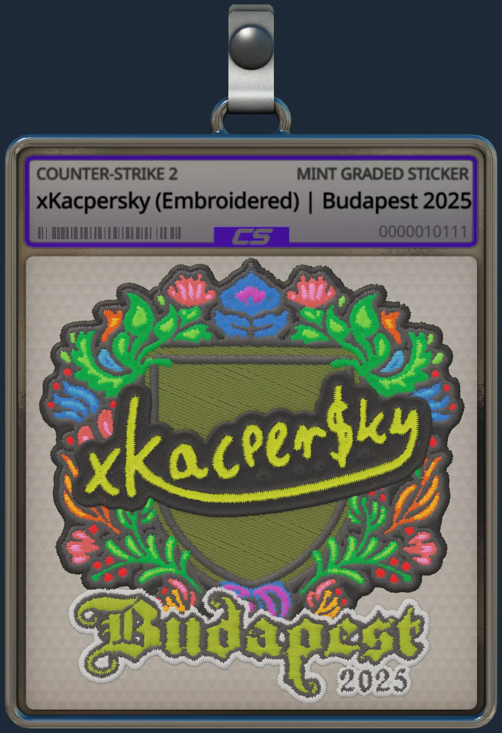 Sticker | xKacpersky (Embroidered) | Budapest 2025