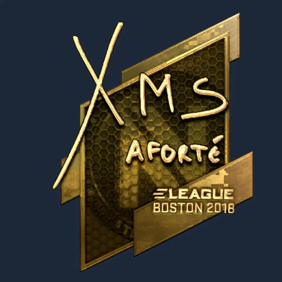 Sticker | xms (Gold) | Boston 2018