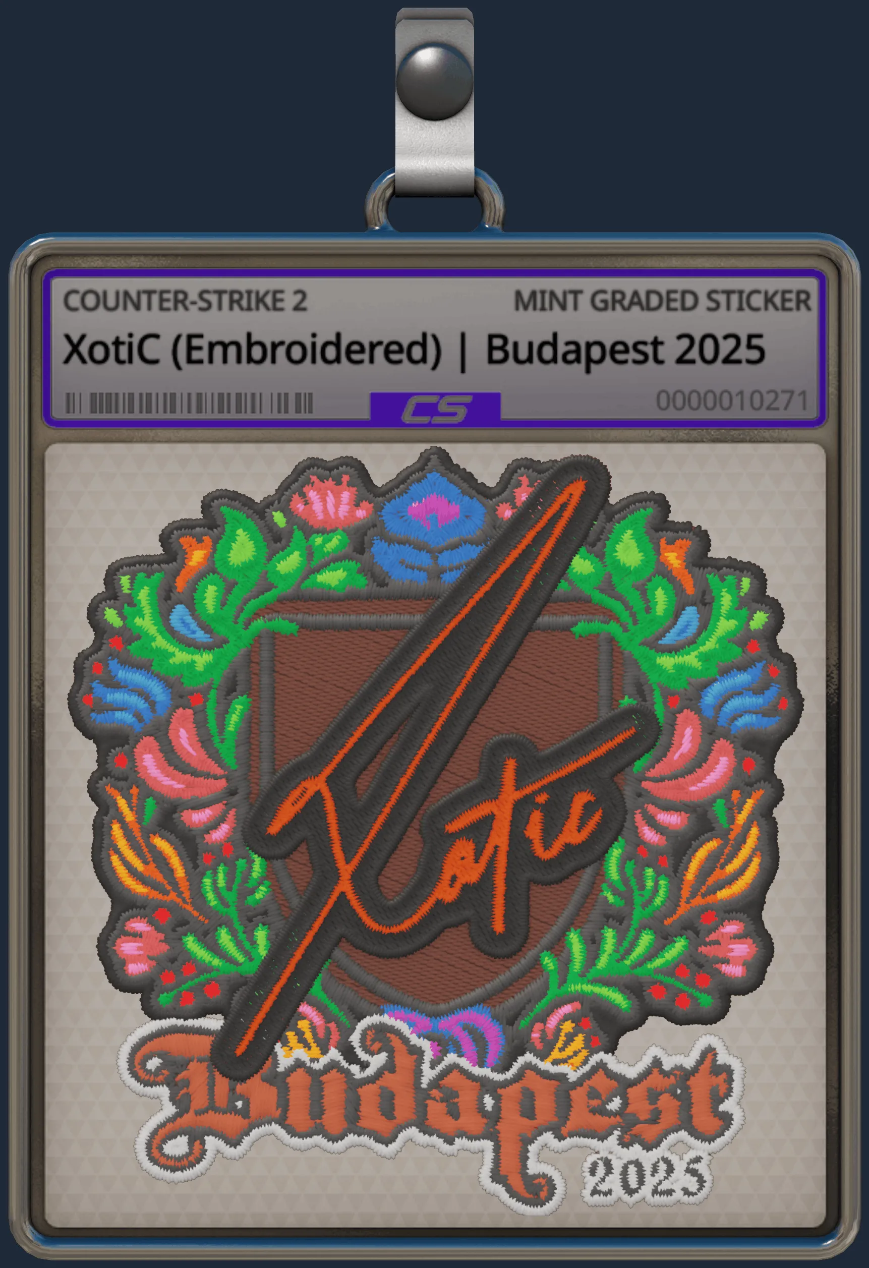 Sticker | XotiC (Embroidered) | Budapest 2025