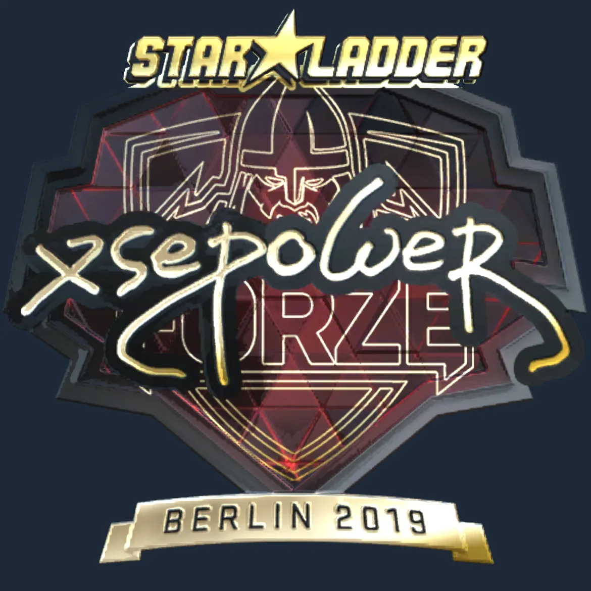 Sticker | xsepower (Gold) | Berlin 2019