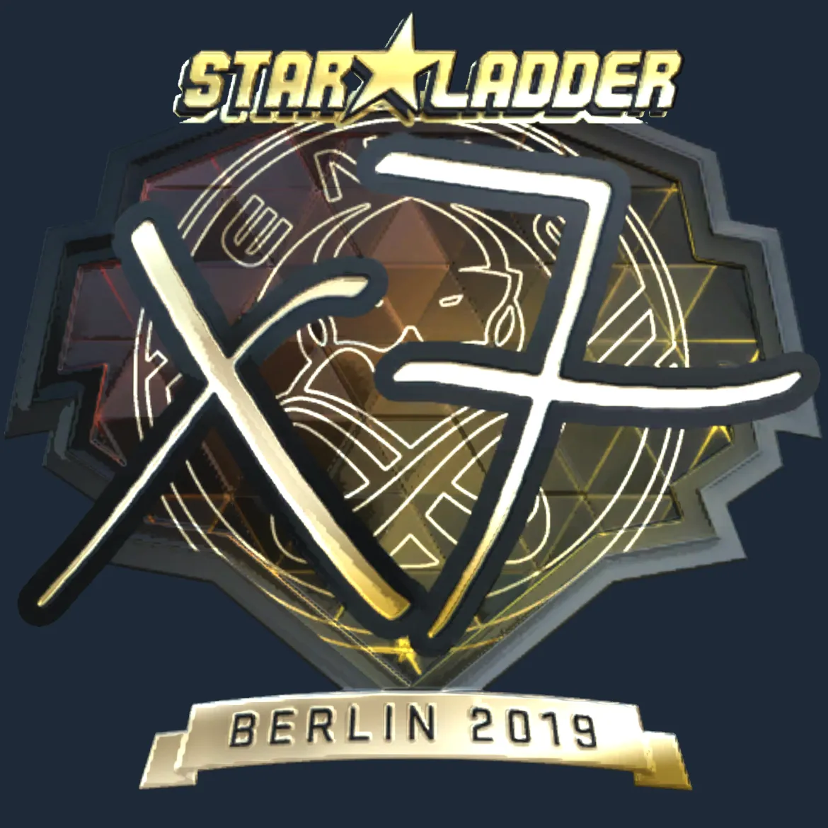 Sticker | xseveN (Gold) | Berlin 2019