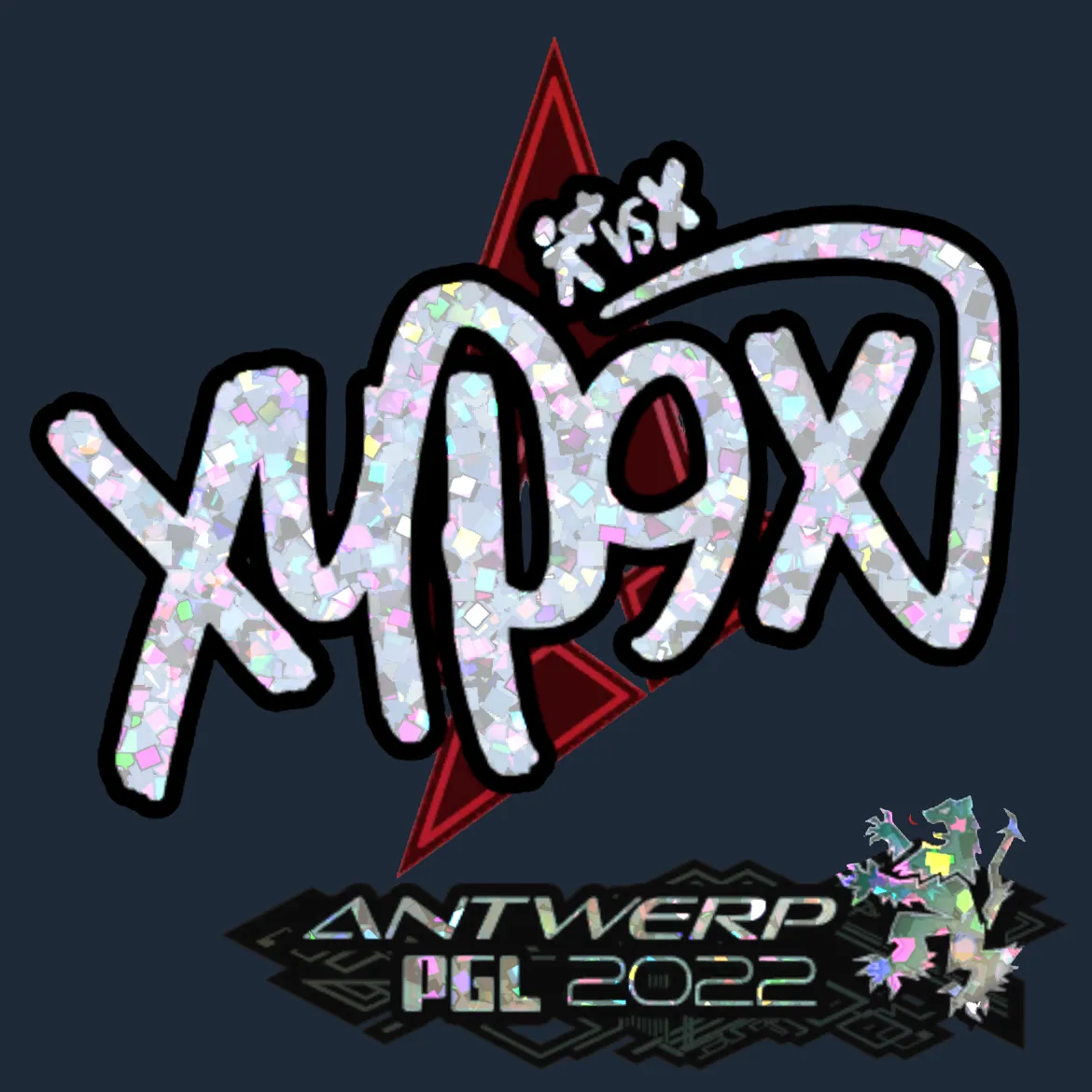 Sticker | Xyp9x (Glitter) | Antwerp 2022