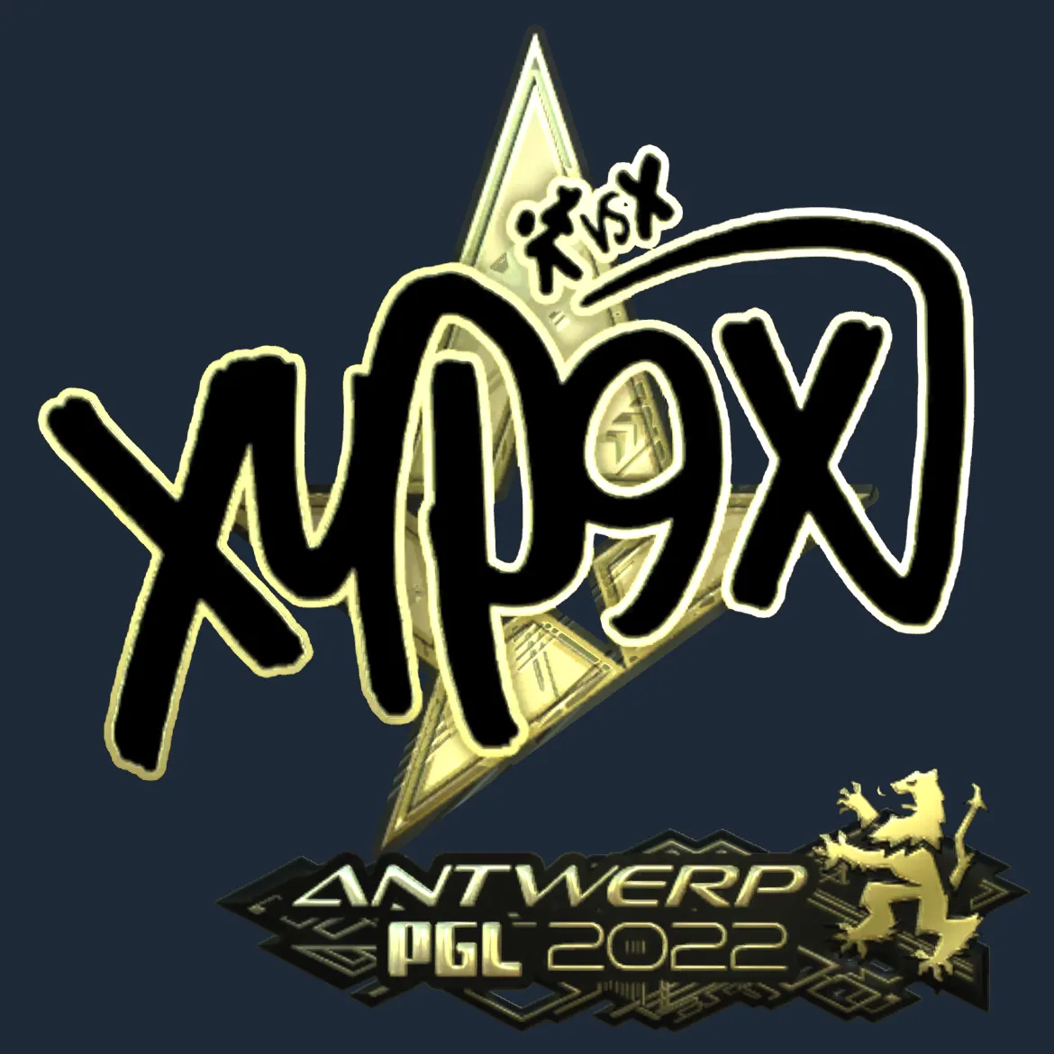 Sticker | Xyp9x (Gold) | Antwerp 2022