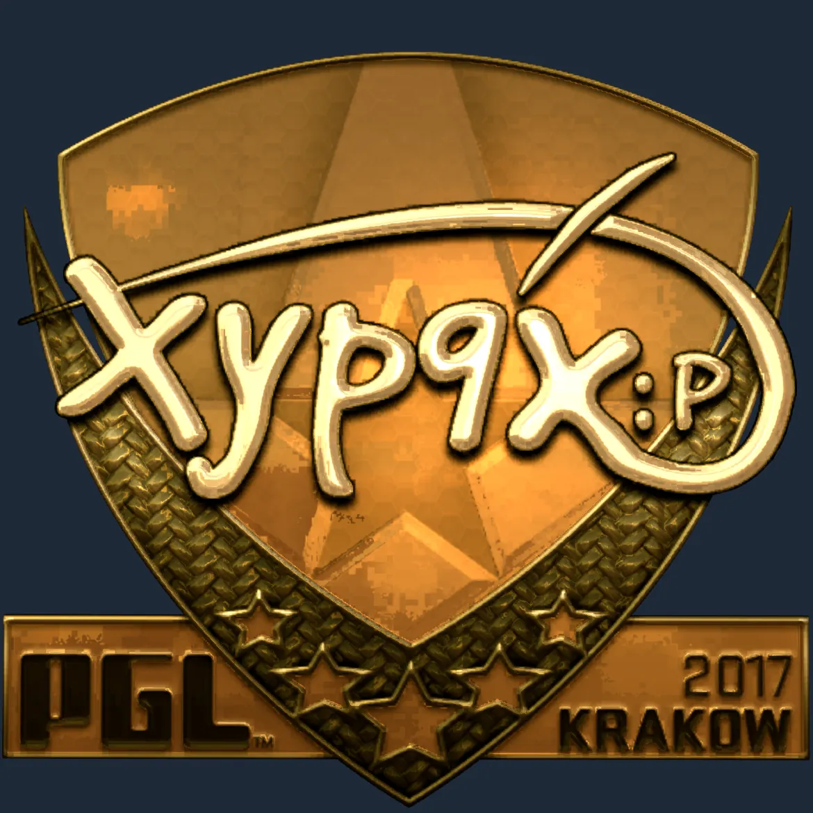 Sticker | Xyp9x (Gold) | Krakow 2017