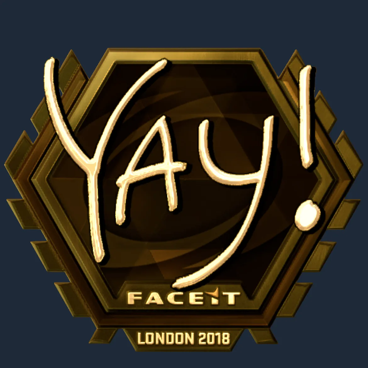 Sticker | yay (Gold) | London 2018