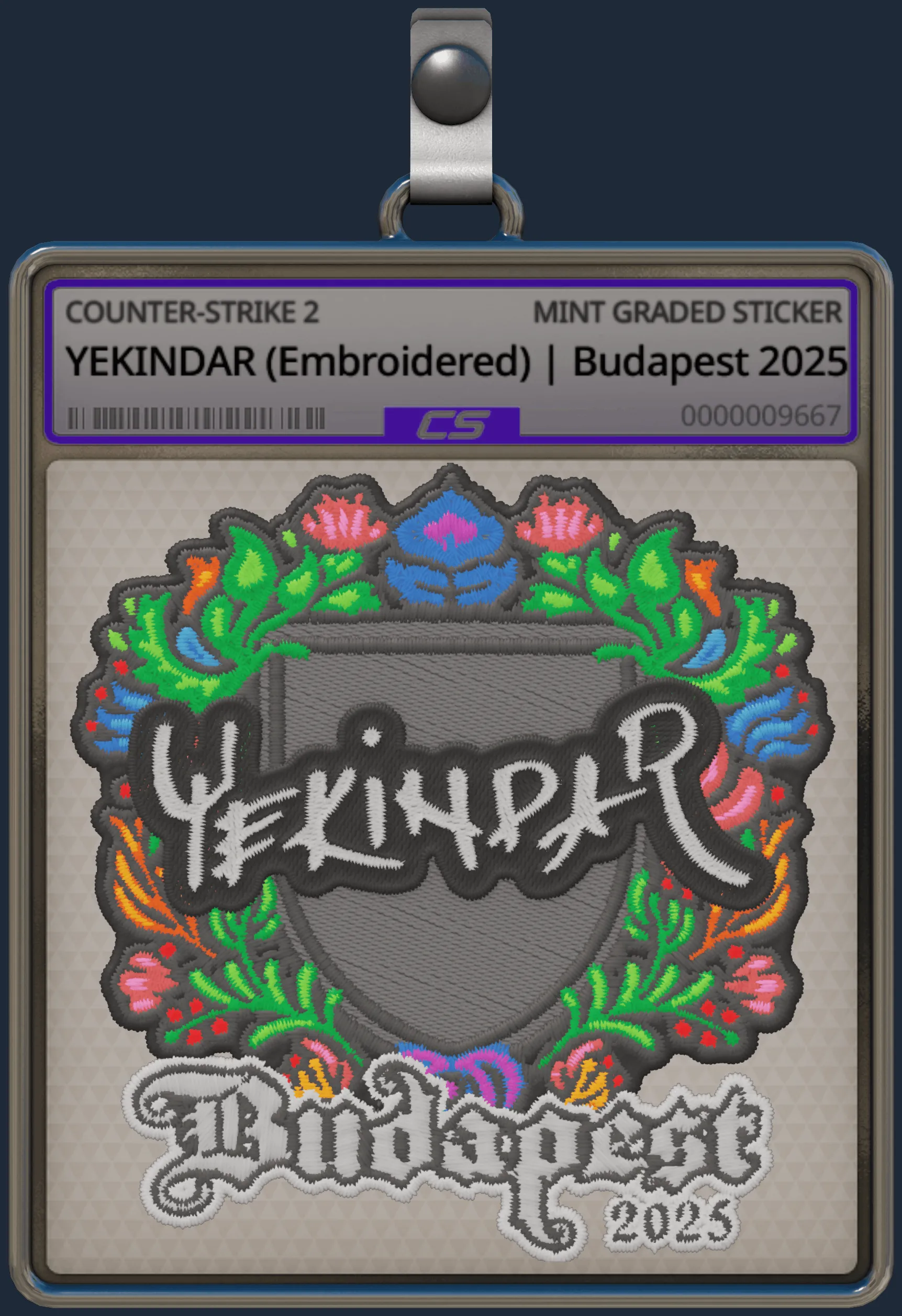 Sticker | YEKINDAR (Embroidered) | Budapest 2025