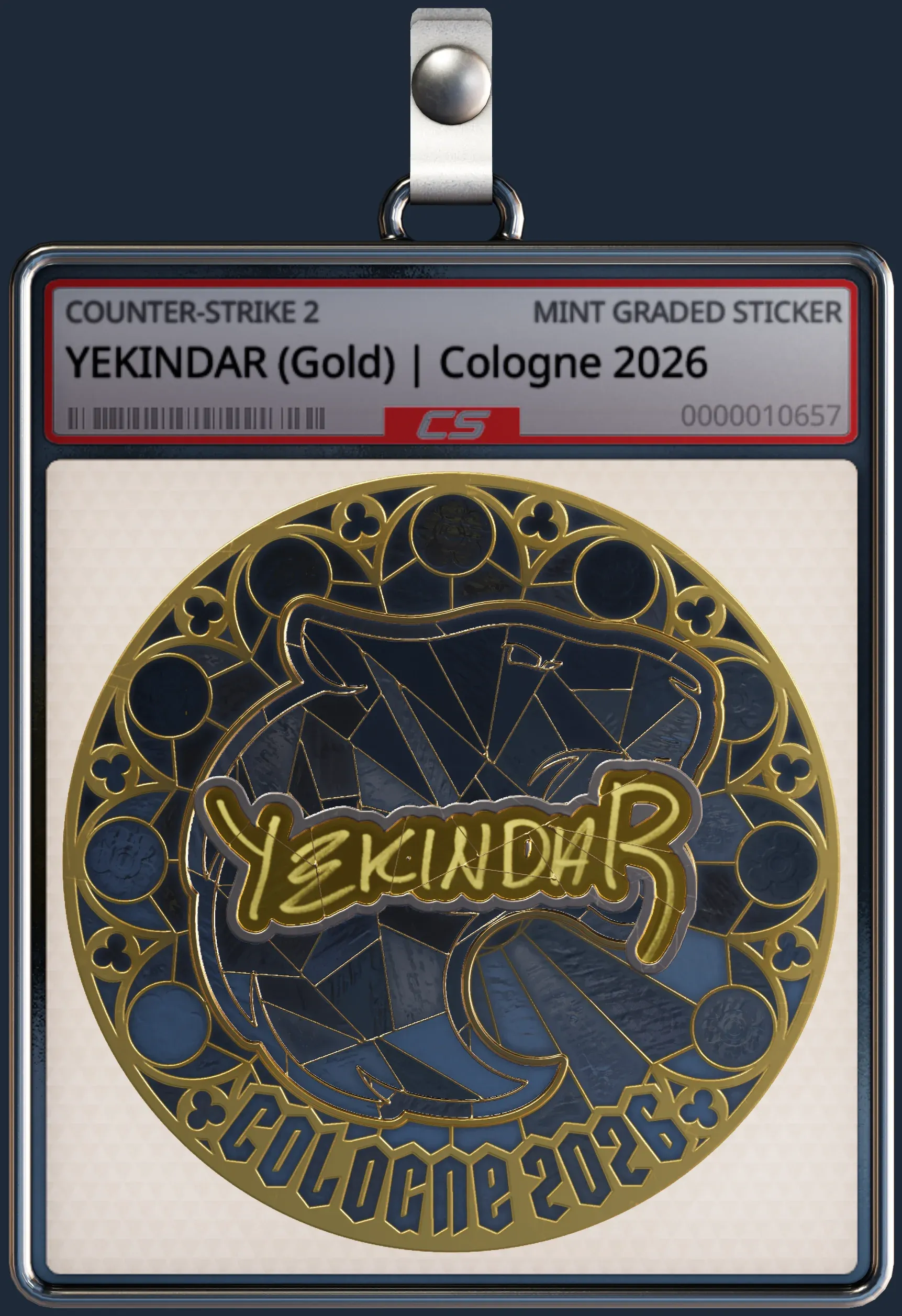 Sticker | YEKINDAR (Gold) | Cologne 2026