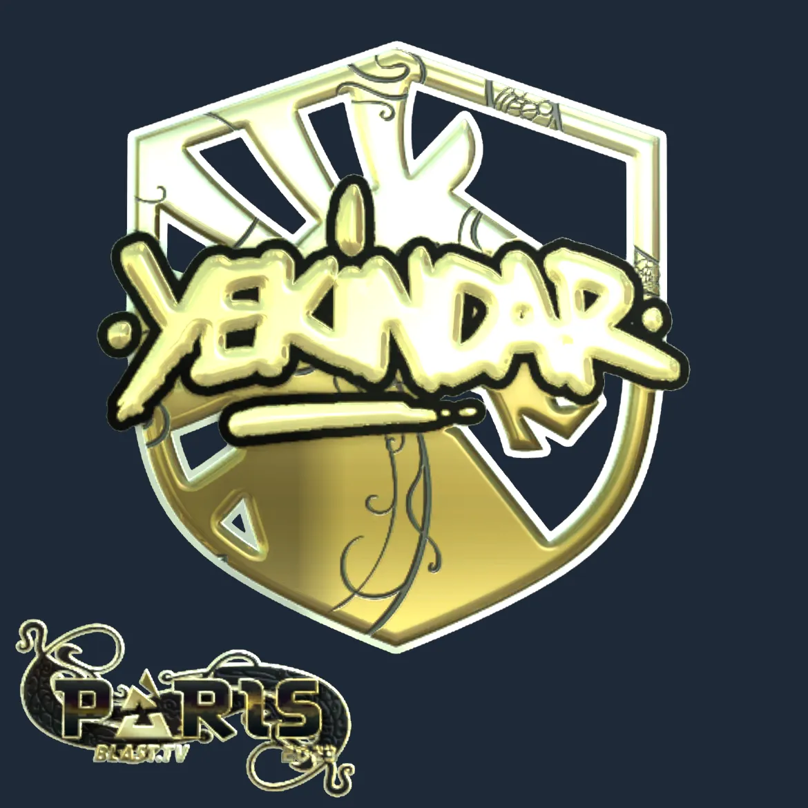 Sticker | YEKINDAR (Gold) | Paris 2023